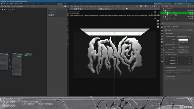 HOW TO GET GLARE AND BLOOM EFFECT IN BLENDER / CHROME TYPE / OCTANE смотреть онлайн