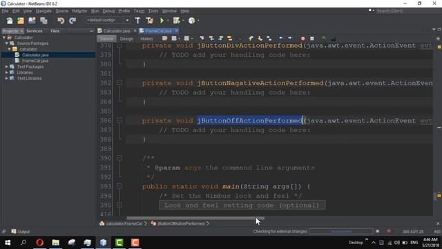 How to Create Off Button Calculator in Java #5 смотреть онлайн