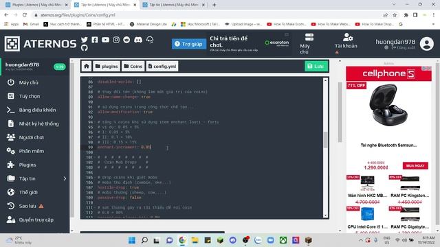 Server Tutorial #49: Coins | Kiếm Tiền Từ Việc Đi Mine - Giết Mobs & Player | KanCi Gamer смотреть онлайн