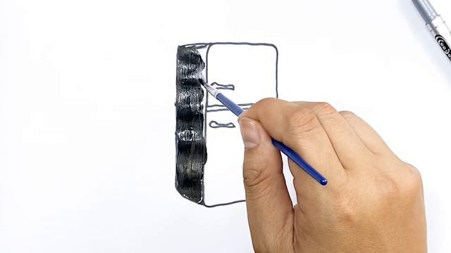 Dibujo nevera para niños/Bolalar uchun muzlatgichni chizish/Рисование холодильника для детей смотреть онлайн