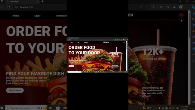 Fastfood react web site design #webdesign #coding #webdevelopment смотреть онлайн