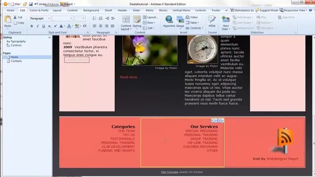 Joomla 3 Tutorials: Artisteer - editing the footer смотреть онлайн