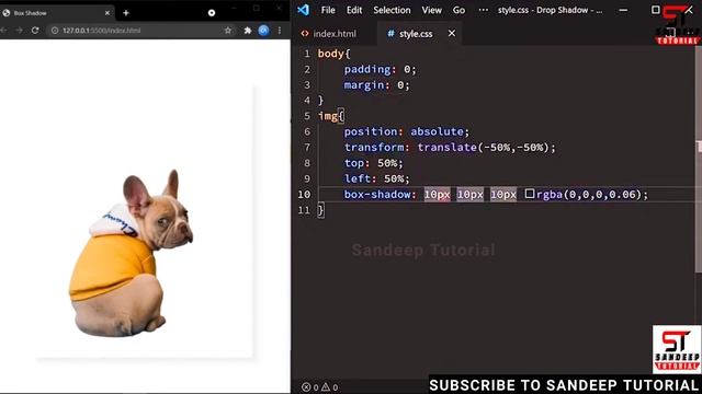 Apply Shadows To Transparent PNG Images With CSS | Sandeep Tutorial ??? смотреть онлайн