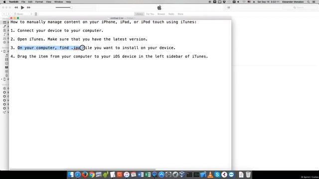 How to manually install application on your iPhone, iPad, or iPod touch using iTunes 12.7.x смотреть онлайн