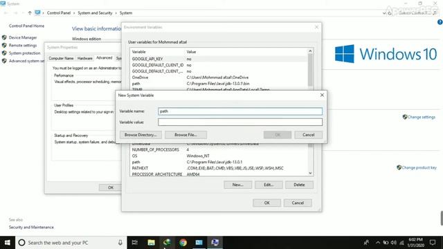 How to set Path of JDK ( JAVA ) in Windows 7/8/10 смотреть онлайн