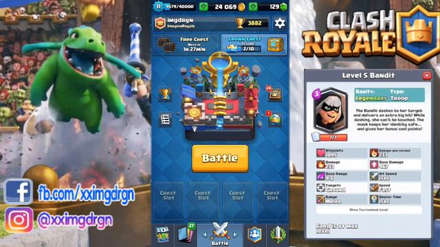 DETAIL NEW CARD & GAMEPLAY! - NIGHT WITCH/BATS/HEAL/BANDIT (Clash Royale Indonesia) смотреть онлайн