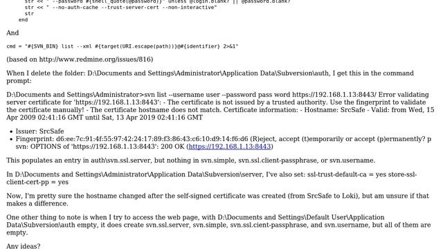DevOps & SysAdmins: Certificate problem when trying to browse Subversion from Redmine смотреть онлайн