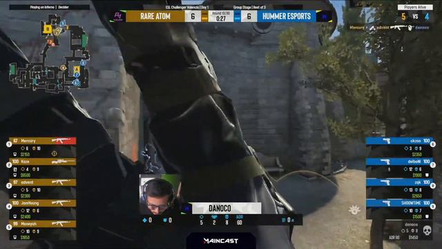 Rare Atom vs HUMMER | Map 3 Inferno | ESL Challenger Valencia 2022 - Group B смотреть онлайн