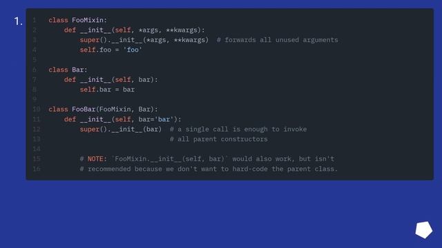 Calling parent class __init__ with multiple inheritance, what's the right way? смотреть онлайн