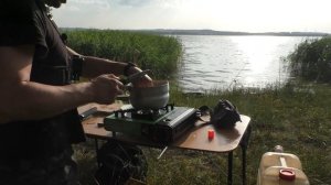 Рыбалка с ночёвкой на ДОНКИ в красивом месте. Насадка работает - колокольчики звенят.