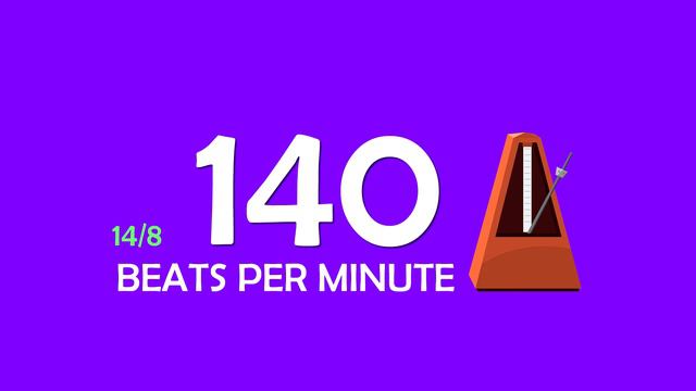 140 BPM 14/8 Metronome смотреть онлайн