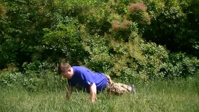 Оздоровительные упражнения - Отжимание 5 раз 2. смотреть онлайн