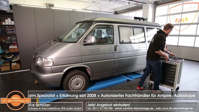VW T4 StarLine Alarmanlage mit Wegfahrsperre und GPS Ortung nachgerüstet