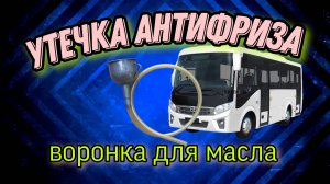 ПАЗ Вектор Некст.Найдена утечка антифриза.Воронка для масла.