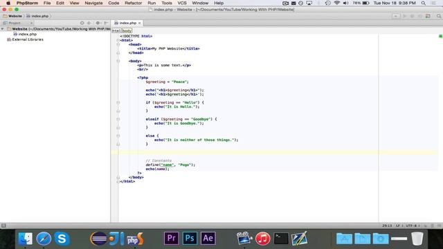 [Working With PHP] Episode 3: Control Statements смотреть онлайн