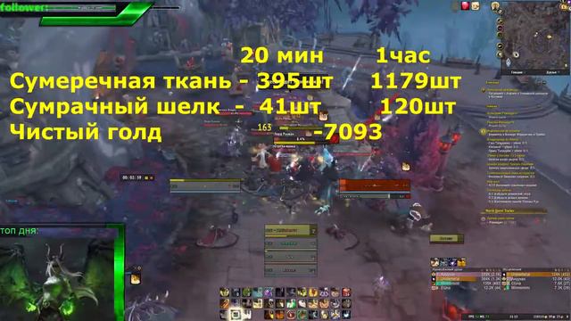 Фарм: Сумрачный шелк и Сумеречная ткань / GOLDFARM: БОЕ И 16.000 ЗОЛОТА /ЧАС