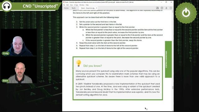 39. Craig'n'Dave "Unscripted" - New algorithms book смотреть онлайн