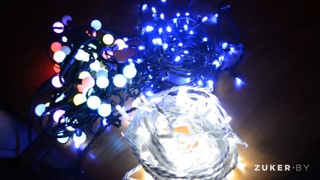 Гирлянда "Шарики" многоцветная, белый и синий стринг-лайт смотреть онлайн