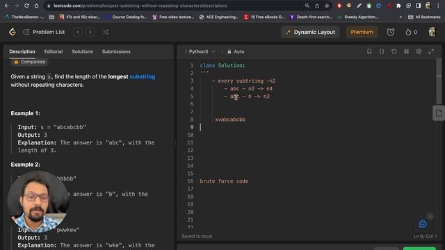 Longest Substring Without Repeating Characters | Leetcode | Python | HashMap | FAANG смотреть онлайн
