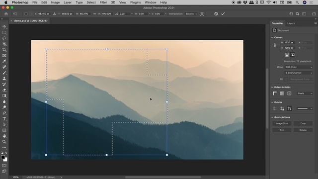 How to Transform a Selection in Photoshop смотреть онлайн