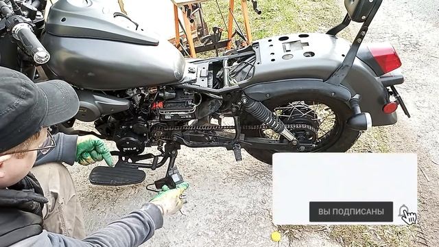 Wels Трофейный Чистим приводную звездочку, смазка и регулировка цепи мотоцикла смотреть онлайн