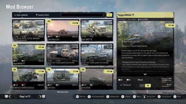 SnowRunner console mods update for today. смотреть онлайн