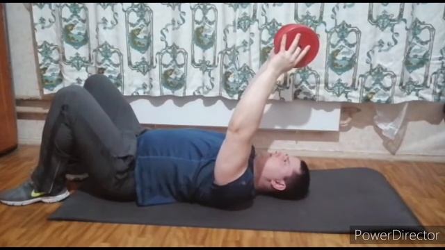 Французский жим + пуловер с гантелями лежа смотреть онлайн