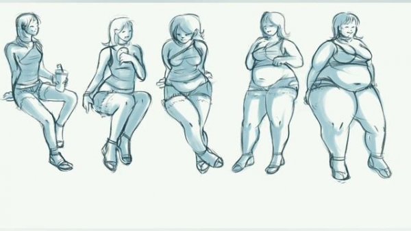 Girls weight gain comics