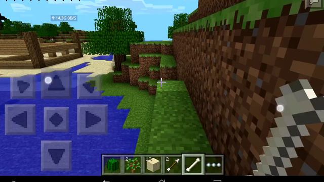 Выживание в мире minecraft (PE)-#2 Постройка дома смотреть онлайн