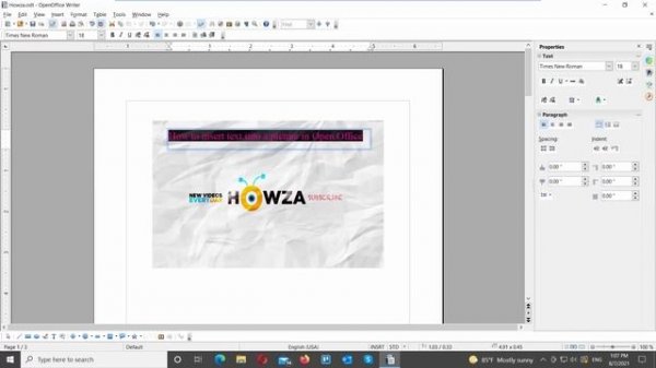 How to Insert Text into a Picture in Open Office