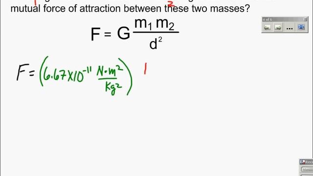 Universal Gravitation Intro and Example смотреть онлайн