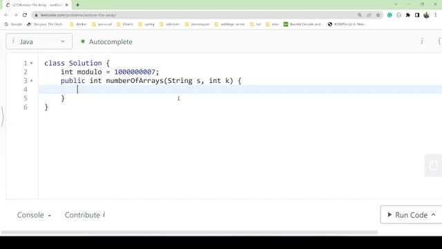Leetcode 1416. Restore The Array || DP || JAVA || Asked in FAANG смотреть онлайн