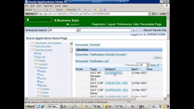 Workflow - Embed OAF Region in Notification смотреть онлайн