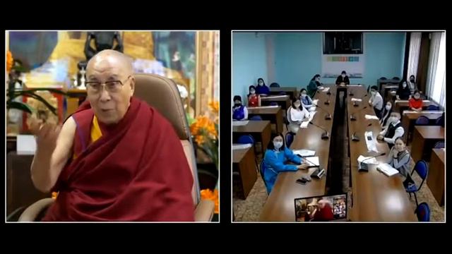 Диалог Его Святейшества Далай-ламы и студентов 5 российских университетов смотреть онлайн