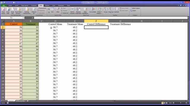 Conducting a Levene's Test in Excel смотреть онлайн