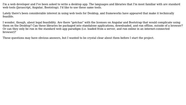 Software Engineering: License issues re: using Angularjs and Bootstrap in a desktop app смотреть онлайн