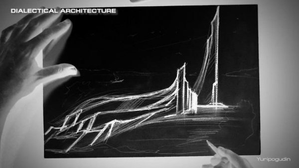 Yuripogudin - Architectural fantasia 02.02.24 | Dialectical architecture. Диалектическая архитектура