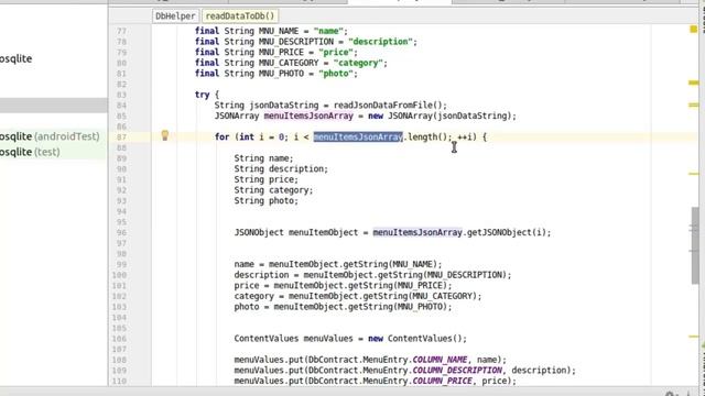 Storing JSON data to an SQLite Database in Android смотреть онлайн