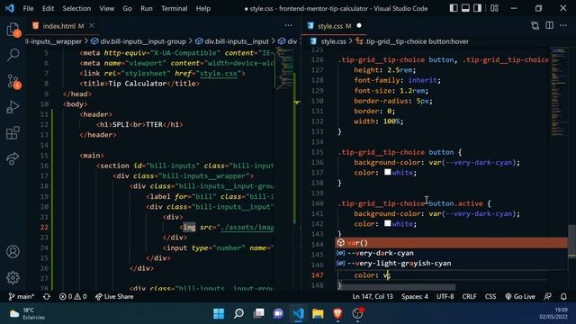 [Projet Javascript Débutant] Créer une calculatrice de pourboire - Frontend Mentor смотреть онлайн