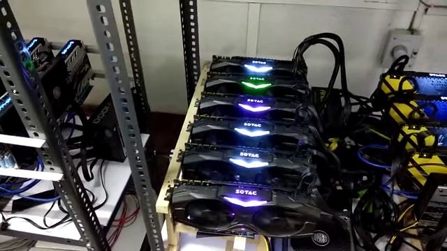 Ethereum Mining Rig with Zotac GTX 1070 AMP Edition 8GB смотреть онлайн