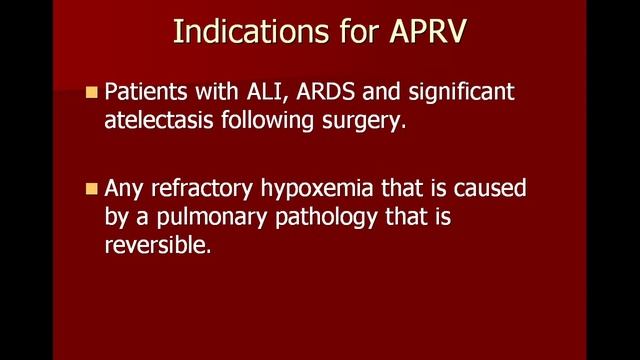 APRV Lecture смотреть онлайн