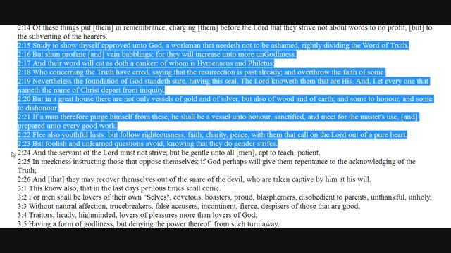 19 - 2 Timothy King of kings' Bible with Scriptural Crossreferences смотреть онлайн