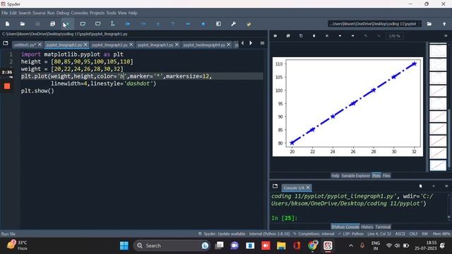 How to draw Line Graphs in python with Matplotlib | pythonji смотреть онлайн