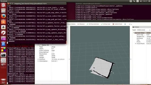 Jetson Tk1 with hector slam and asus xtiton pro смотреть онлайн