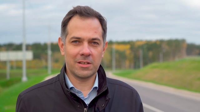 Рабочий выезд компании "ВТМ дорпроект" на Северный обход г. Калуги. смотреть онлайн