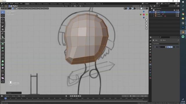 #3 делаем АНИМЕ в 3D (блендер 3д)