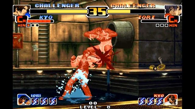 Kyo vs. Iori (CPU AI Match) - KOF 99 смотреть онлайн