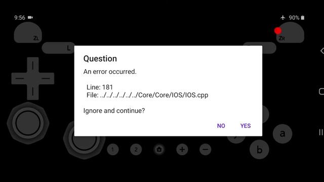 Dolphin emulator | An error occurred Line:18 | File Core Ios.cpp Ignore and continue problem fix it смотреть онлайн