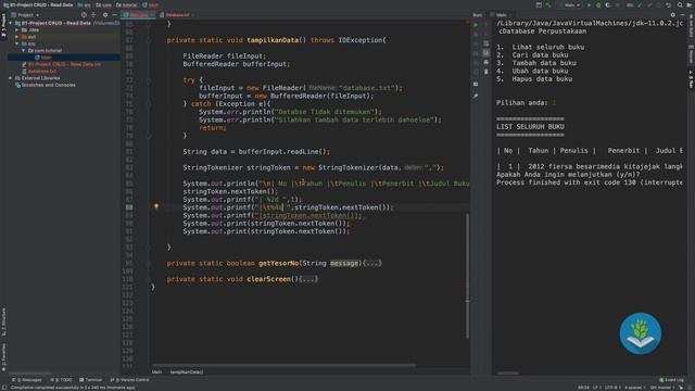Belajar Java [Dasar] - 61 - Project CRUD (part 2) - Read Data смотреть онлайн