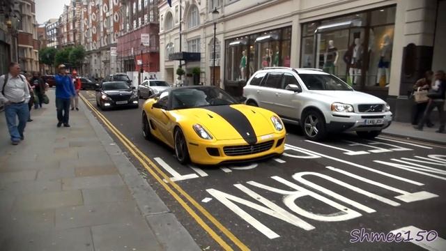 808hp Novitec Rosso Ferrari 599 GTB - Rev, Startup, Driving and Combos in London смотреть онлайн